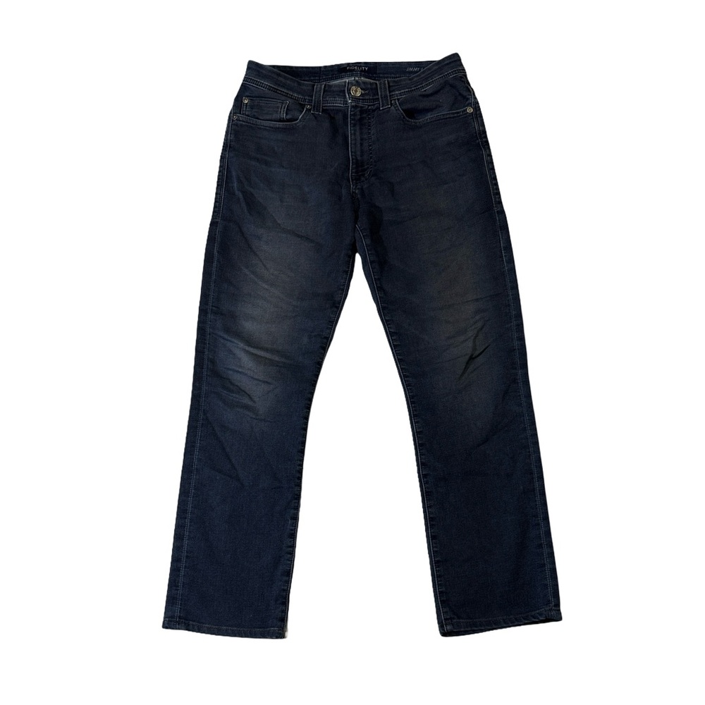 Fidelity mens 31x29 Jimmy slim straight stretch cotton blend denim blue jeans